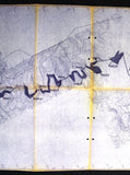 خريطة مخطط مشروع الليطاني Litani River Development Blueprint Lebanon Lebanese Map 1967