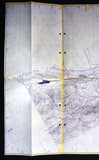 خريطة مخطط مشروع الليطاني Litani River Development Blueprint Lebanon Lebanese Map 1967