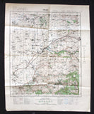 خريطة حلبا Halba, Akkar Lebanon Lebanese Topography Map 1964