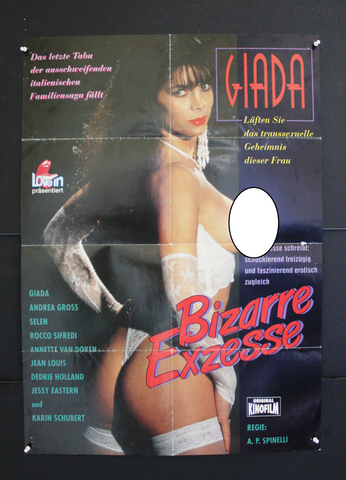 Bizarre Exzesse (Giada) Original German Movie Poster 90s