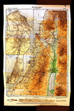 Survey of Palestine, Jerusalem, Tel Aviv, Jerusalem Haifa Motor Map 1947