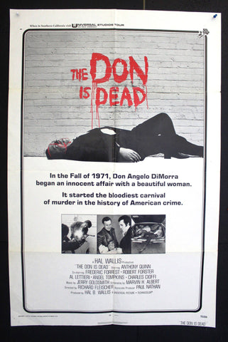 The Don Is Dead (Anthony Quinn) 41"x27" Original Movie US Poster 70s