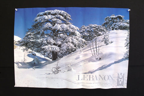 Cedars, الأرز, Ministry of Tourism (وزارة السياحة) Lebanese Org. Poster 1980s?