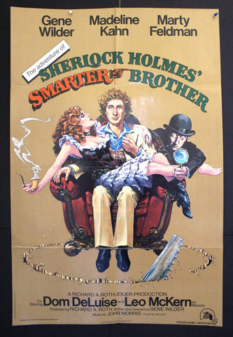 Sherlock Holmes Smarter Brother (Gene Wilder) 41"x27" Original Movie US Poster 70s