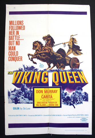 The Viking Queen (Queen Salina) 41"x27" Original Movie US Poster 60s