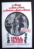 Hell is for Heroes {Steve McQueen} 41x"27" British Original Movie Poster 60s