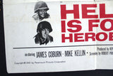 Hell is for Heroes {Steve McQueen} 41x"27" British Original Movie Poster 60s
