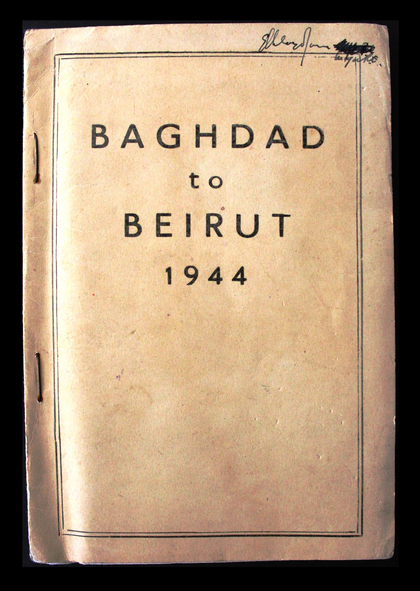 Baghdad to Beirut Guides Lebanon Lebanese Book - Map 1944