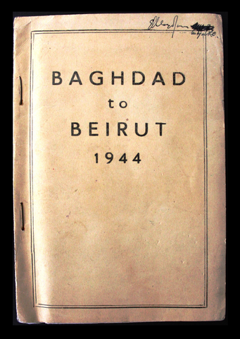 Baghdad to Beirut Guides Lebanon Lebanese Book - Map 1944