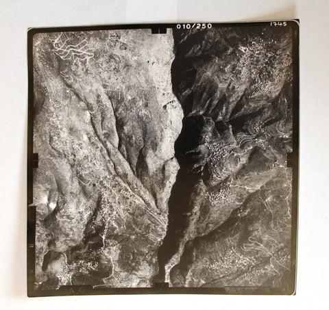 صورة جوية الأصلية جبال لبنان Mountains Lebanon Liban aerial Photo 1962