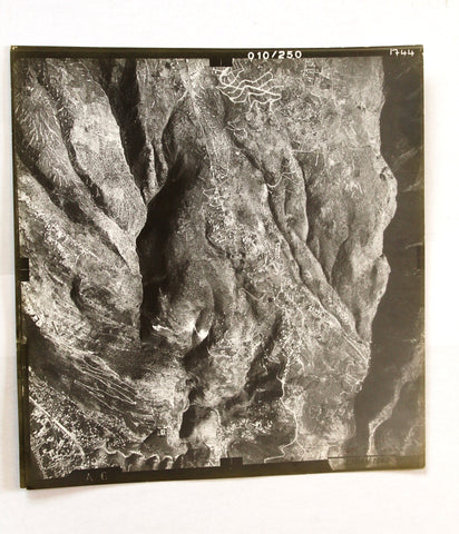 صورة جوية الأصلية جبال لبنان Mountains Lebanon Liban aerial Photo 1962