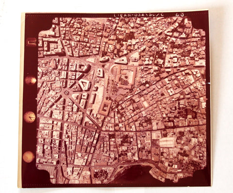 صورة جوية الأصلية وسط بيروت, لبنان Beirut Downtown Lebanon Liban aerial Photo 1962