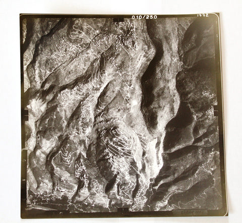 صورة جوية الأصلية جبال لبنان Mountains Lebanon Liban aerial Photo 1962
