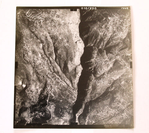 صورة جوية الأصلية جبال لبنان Mount Lebanon Liban aerial Photo 1962