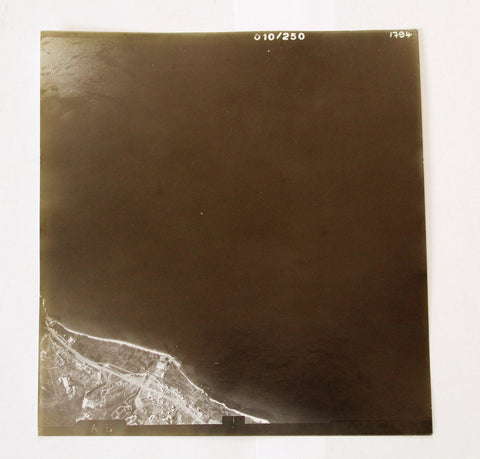 صورة جوية الأصلية خليج شكا, لبنان Chekka Bay Lebanon Liban aerial Photo 1962