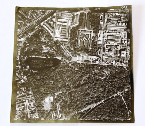 10x France, Versailles Institut, ,landscape Géographique National Original aerial Photo 1958