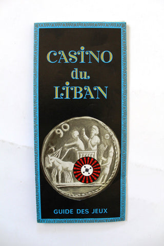 برشور كازينو لبنان Lebanese Casino Du Liban Vintage Guide Des Jeux Brochure 80s?