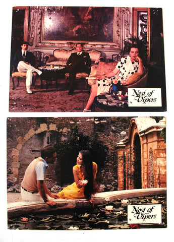 {Set of 12} NEST OF VIPERS (Ornella Muti) 8.5x11.5" German Lobby Cards 70s