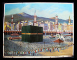 Mecca Hajj, The Kabah, La Caaba (ملصق مكة المكرمة, السعودية) 43x33cm Original Poster 1940s