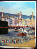 Mecca Hajj, The Kabah, La Caaba (ملصق مكة المكرمة, السعودية) 43x33cm Original Poster 1940s