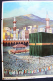 Mecca Hajj, The Kabah, La Caaba (ملصق مكة المكرمة, السعودية) 43x33cm Original Poster 1940s