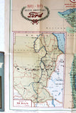 1903-1953 Golden Anniversary Ford, Road Map of Egypt and Sudan Map 1953