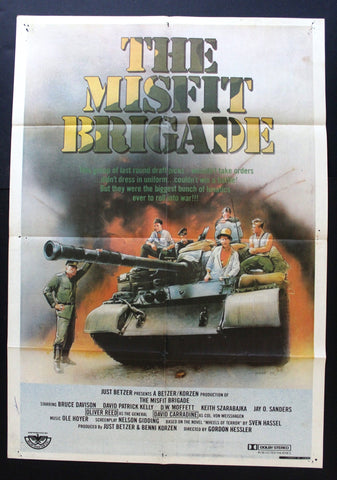 The Misfit Brigade (David Carradine) Original Lebanese Movie Poster 80s