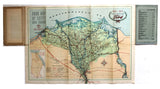 1903-1953 Golden Anniversary Ford, Road Map of Egypt and Sudan Map 1953