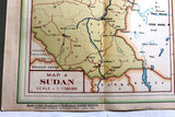 1903-1953 Golden Anniversary Ford, Road Map of Egypt and Sudan Map 1953