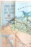 1903-1953 Golden Anniversary Ford, Road Map of Egypt and Sudan Map 1953