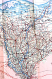 1903-1953 Golden Anniversary Ford, Road Map of Egypt and Sudan Map 1953