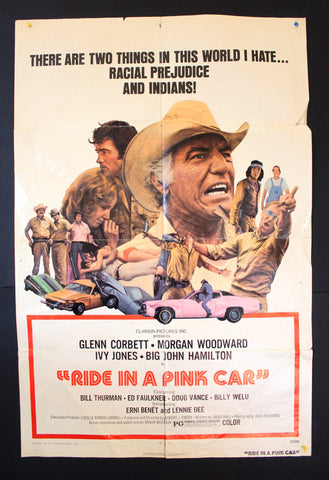 Ride in a Pink Car 27x41" Original Movie Poster 70s