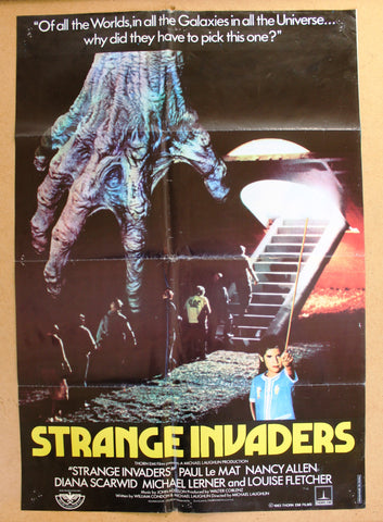 Strange Invaders {Paul Le Mat} 39x27" Original Lebanese Movie Poster 80s