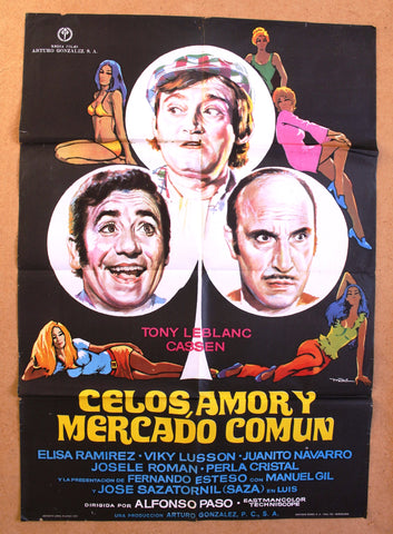 Celos Amor y Mercado Comun Spanish Poster 70s