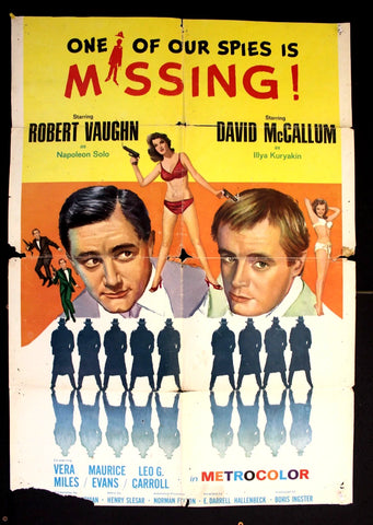 One of Our Spies Is Missing! {David McCallum} US 41x27" Movie Poster 60s