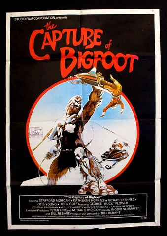 The Capture of Bigfoot {Janus Raudkivi} 41x27" Original Movie Poster 70s