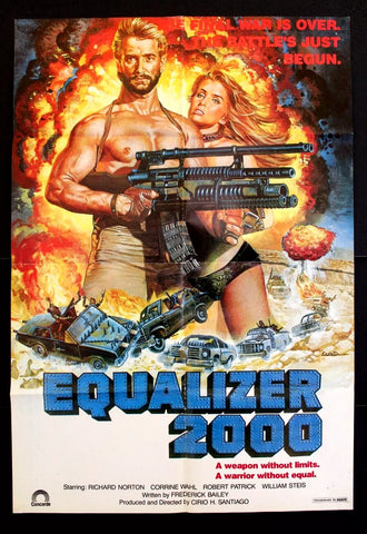 Equalizer 2000 (Richard Norton) Sci-fi Orig Lebanese 27x39" Movie Poster 80s