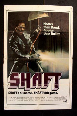 Shaft (Richard Roundtree) 27x41" Original US Movie Poster 70s