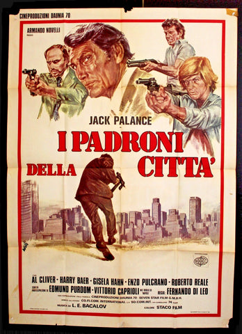 I PADRONI DELLA CITTA' PALANCE Italian movie Poster (2F) 70s
