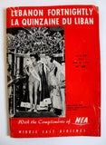 Lebanon Fortnightly Miss Europe/Lebanon Travel MEA Airlines Guide Magazine 1962
