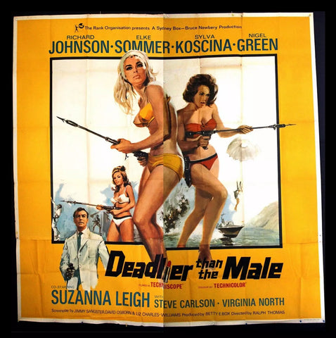 Deadlier Than the Male 6sh Poster