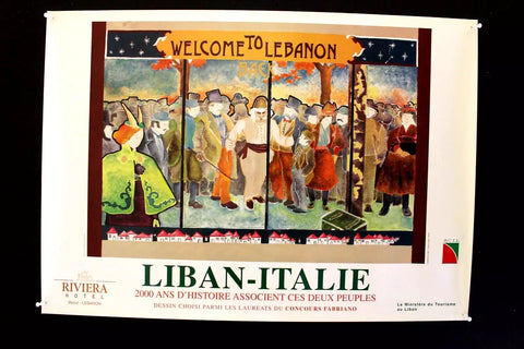 Liban-Italie Italian-Lebanese cultural association-ACIL F Original Poster 90s