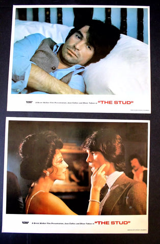 (SET OF 6) The Stud {Joan Collins} 11X14" UK Original LOBBY CARD 80s