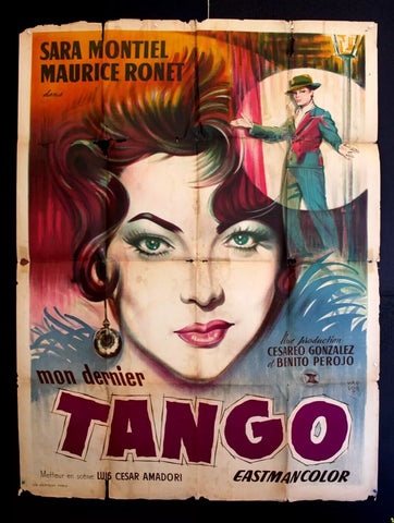 Mon Dernier Tango {Sara Montiel} 47"x63" French Movie Poster 60s