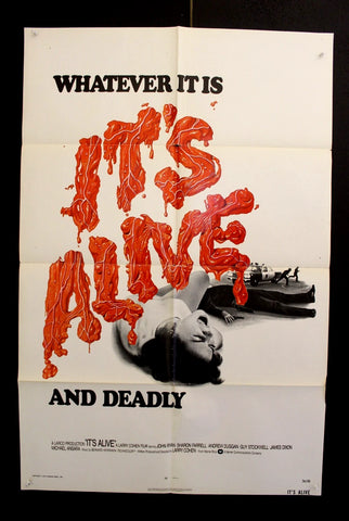It's Alive (John P. Ryan) 27x41" Original US Movie Poster 70s