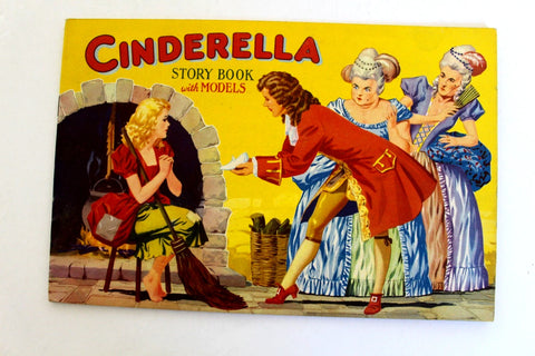 Cinderella Vintage Story Philmar Limited Book with Models / cutout 50s?
