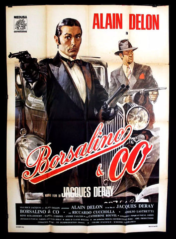 Borsalino and Co. (Alain Delon) Italian Movie Poster Manifesto (2F) 70s