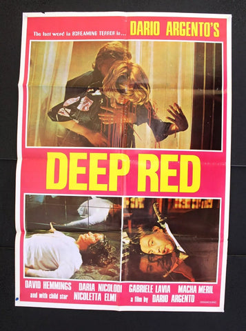 DEEP RED (DARIO ARGENTO) 39x27" Org. Lebanese Movie Poster 70s