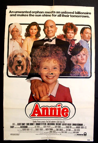 ANNIE {Albert Finney} 41"x27" US Original Movie Poster 80s