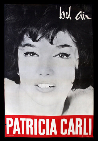 Patricia Carli, Bel Air Original Records 46x30" French Poster 60s?